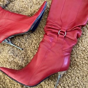 Aldo Red Genuine leather calf boots 8.5
